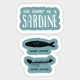 Sardine Silliness Sticker